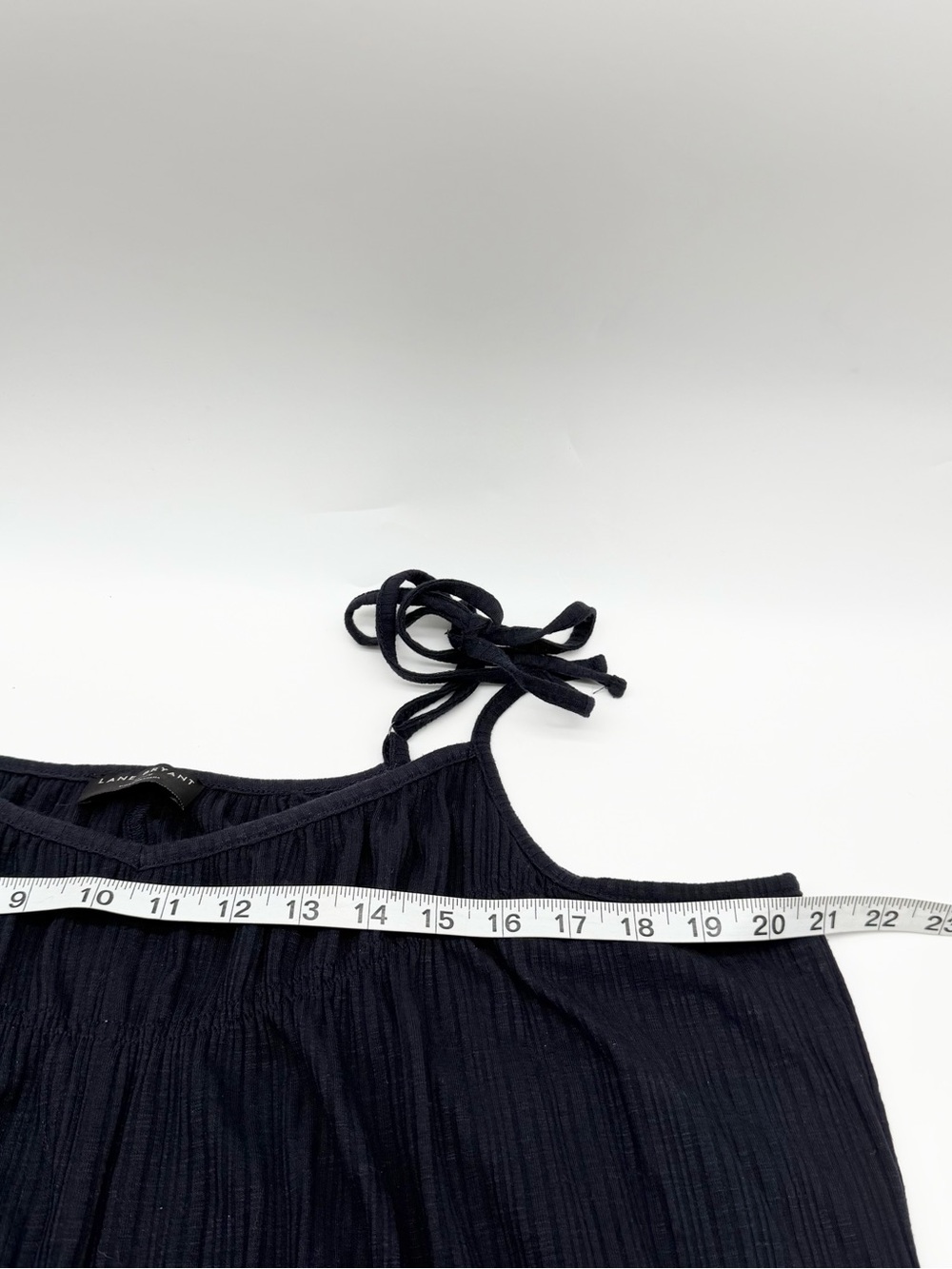 Lane Bryant Jumpsuit Spaghetti Strap Flowy Pockets Navy Plus Size 18/20 - Picture 5 of 6